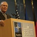 Rumsfeld Addresses NATO Defense Ministers in Berlin