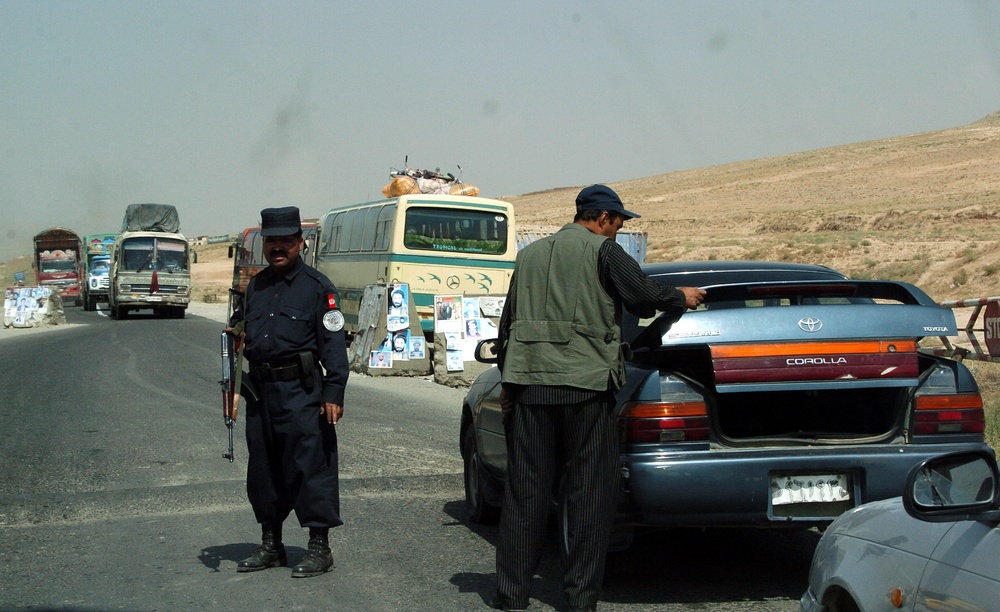 Afghan Police Bolster Security Ahead of Elections