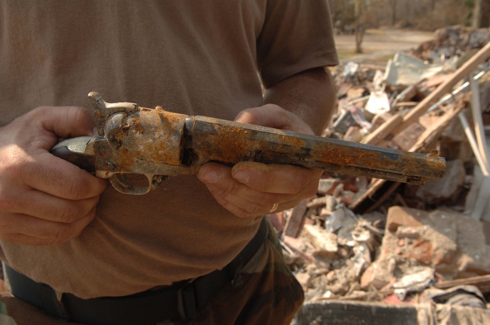Civil War Relic Recovered from Beauvoir Ruins