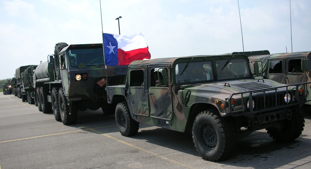 Texas National Guard Delivers Aid to Nacogdoches Residents