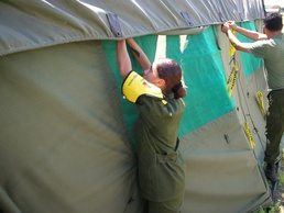 Mexican Army Medics Aid Hurricane Victims in San Antonio