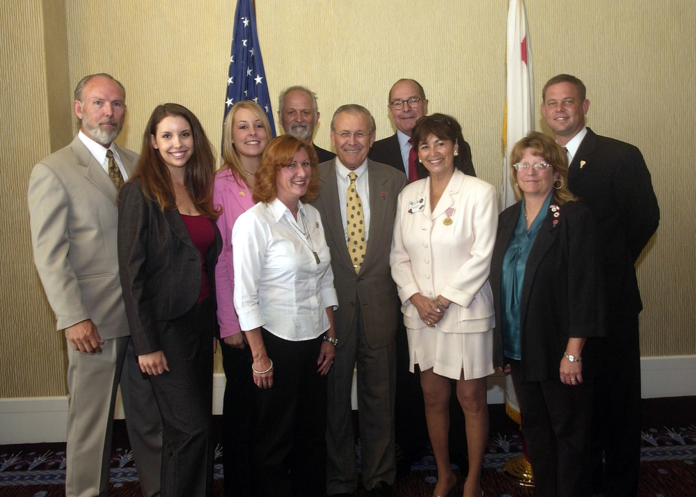 Rumsfeld Thanks America Support You Team