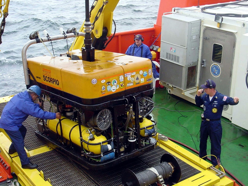 Navy Remotely Operated Vehicle Recovered During NATO Exercise