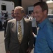 Rumsfeld and Sinise Visit 'CSI: NY' Set