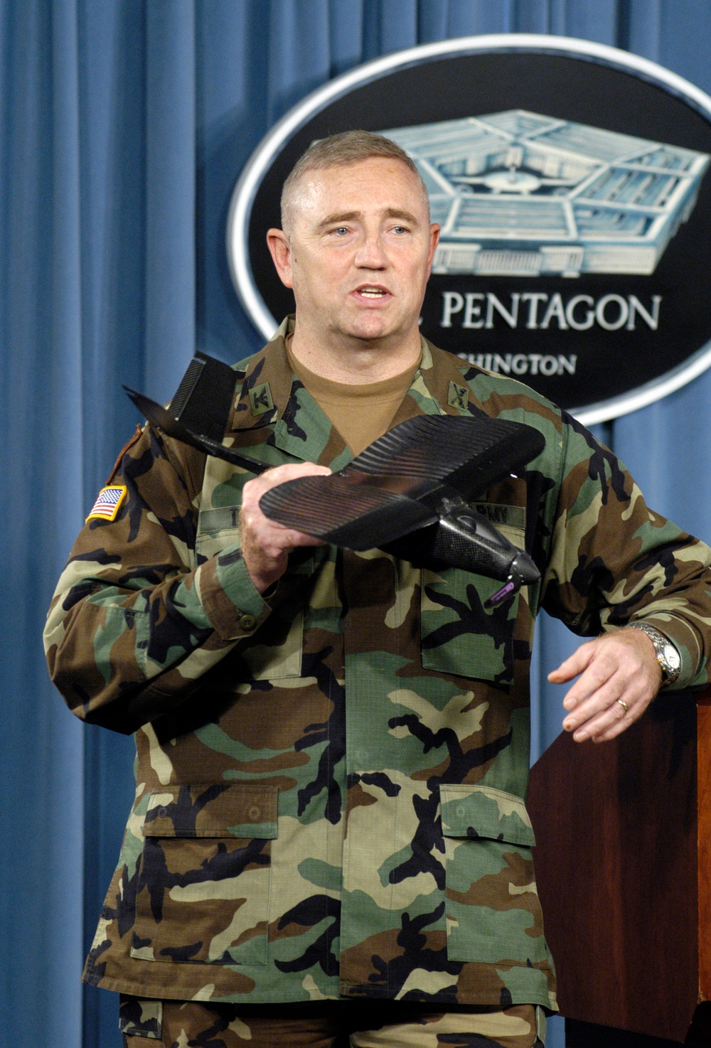 Army Showcases Tactical Mini Air Vehicle at Pentagon Briefing