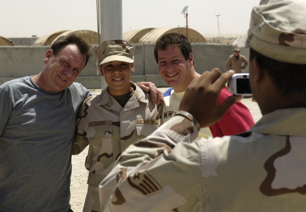 Comedians Entertain Troops on USO Tour with Joint Chiefs Chairman