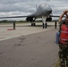 U.S. Air Force Officer Oversees B1-B Bomber Maintenance at Moscow Air Show