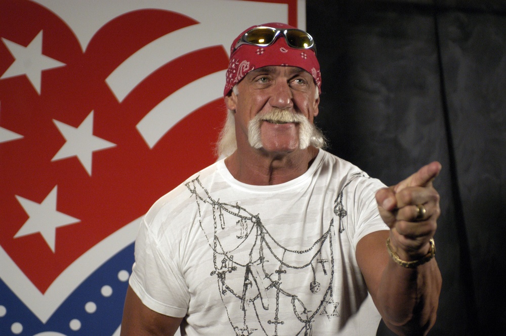 Hulk Hogan Tapes Message of Support for Troops at SummerSlam