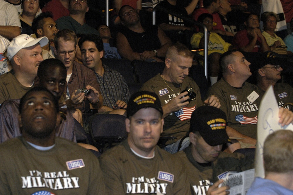 Wounded Troops Attend WWE SummerSlam Event at MCI Center