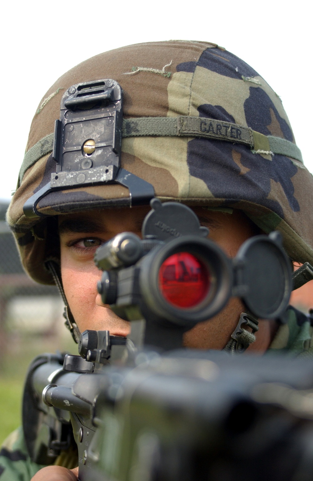 Army Engineer Secures Perimeter at Fort Greeley During Alaska Military Exercise