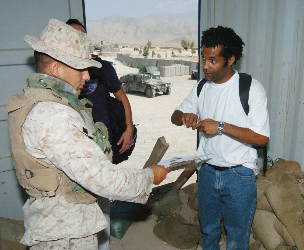Comedian Pedro Hernandez Entertains Troops in Afghanistan