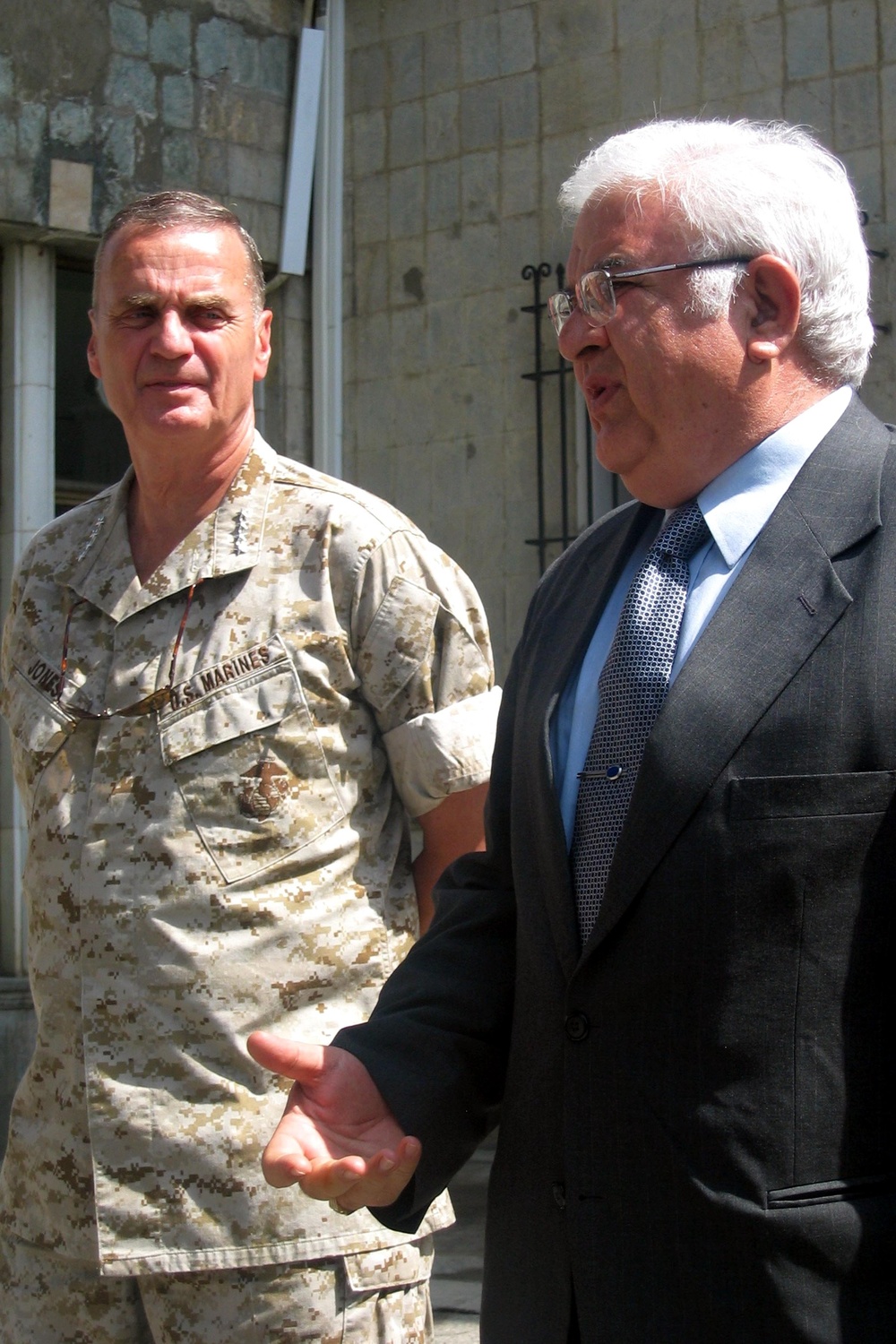 NATO Commander Meets with Afghan Defense Minister and President Karzai in Kabul