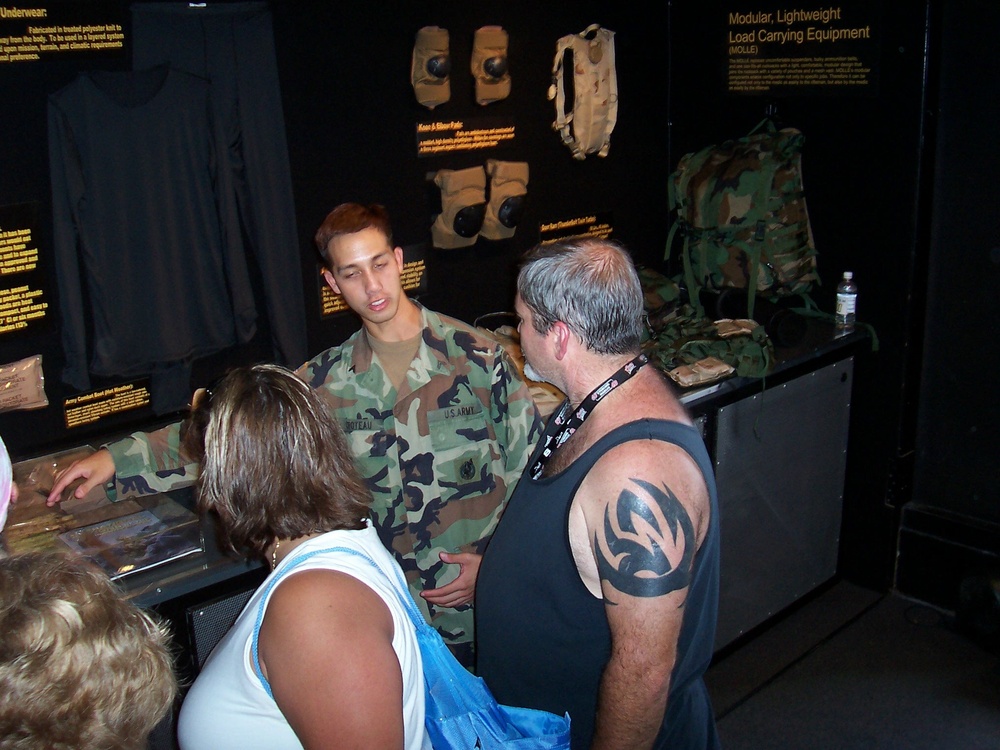 Army Recruiter Connects with Fans at Pepsi 400 in Daytona Beach