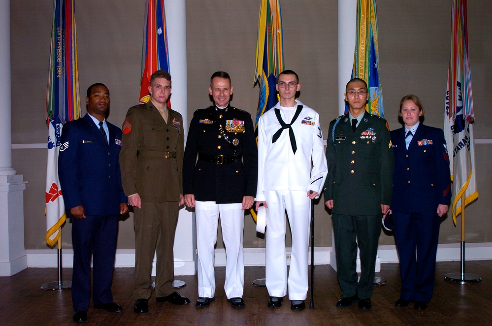 Honored Guests Attend Marines' Evening Parade in Washington