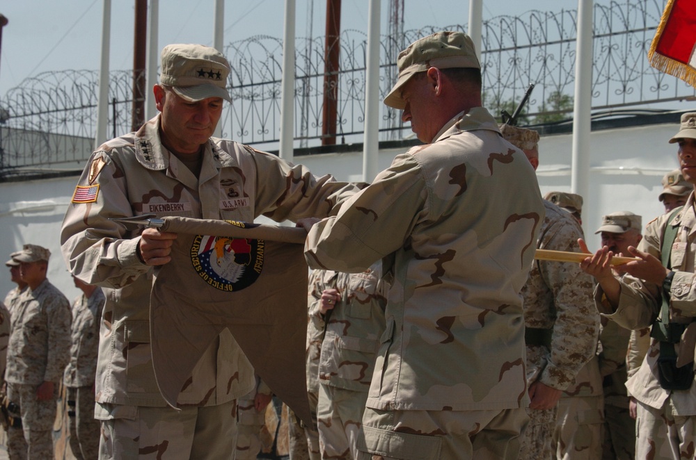 U.S. Military Leaders Unveil New OSCA Unit Colors in Afghanistan