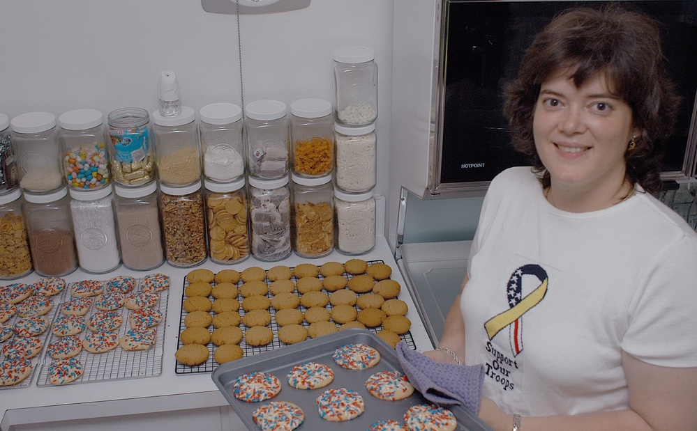Veteran's Volunteer Bakes Cookies for Troops Overseas