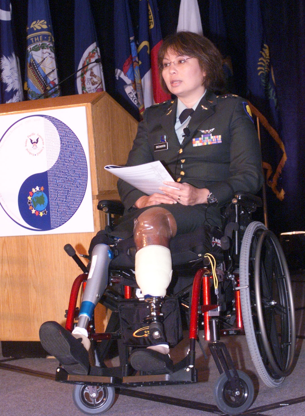 Wounded Warrior Maj. Duckworth Honors Asian Pacific Islander Heroes