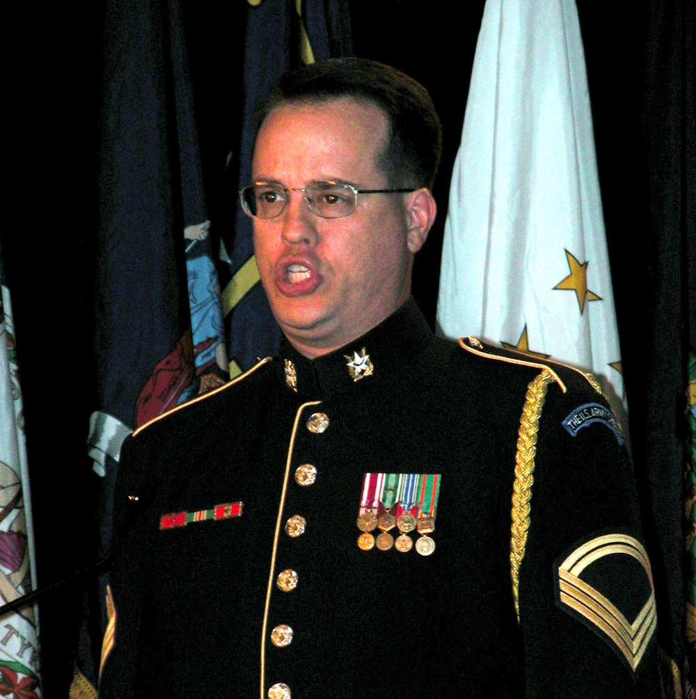 Army Band Member Sings National Anthem at Asian Pacific American Heritage Month Ceremony