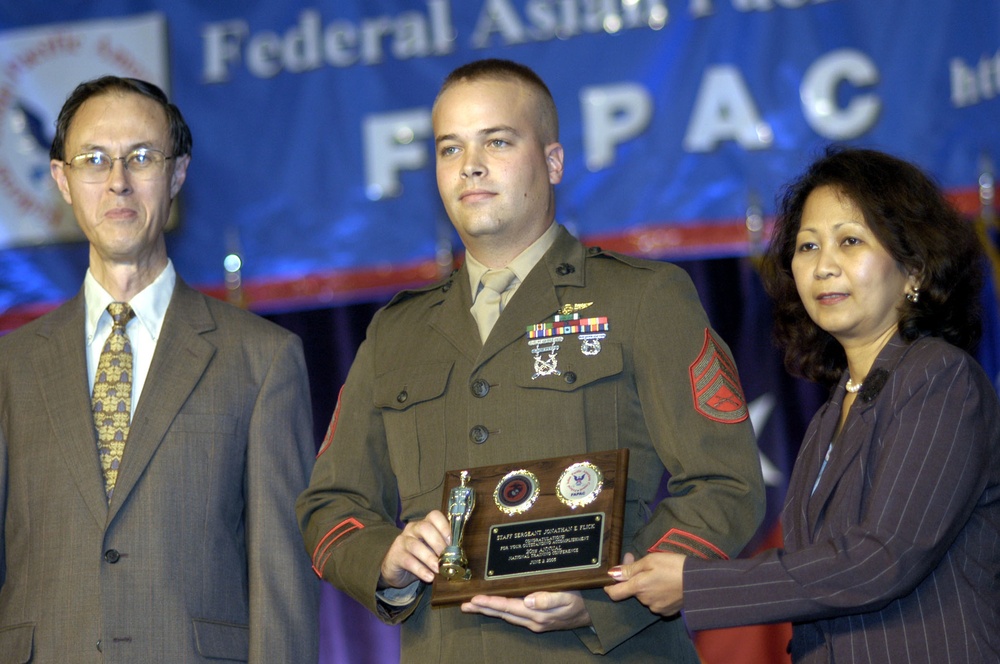 Marine Corps Staff Sgt. Honored for Meritorious Service
