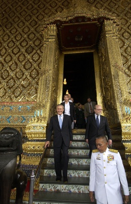 Rumsfeld Visits Grand Palace in Bangkok During Asia-Pacific Trip