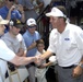 Mickelson Shakes Hands with Army Captain at Booz Allen Classic