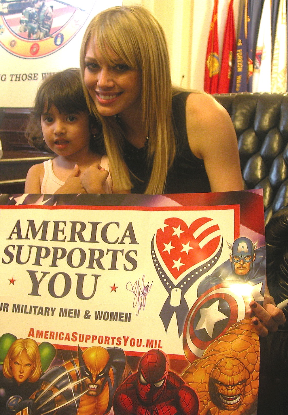 Hilary Duff Promotes National Military Families Week on Capitol Hill