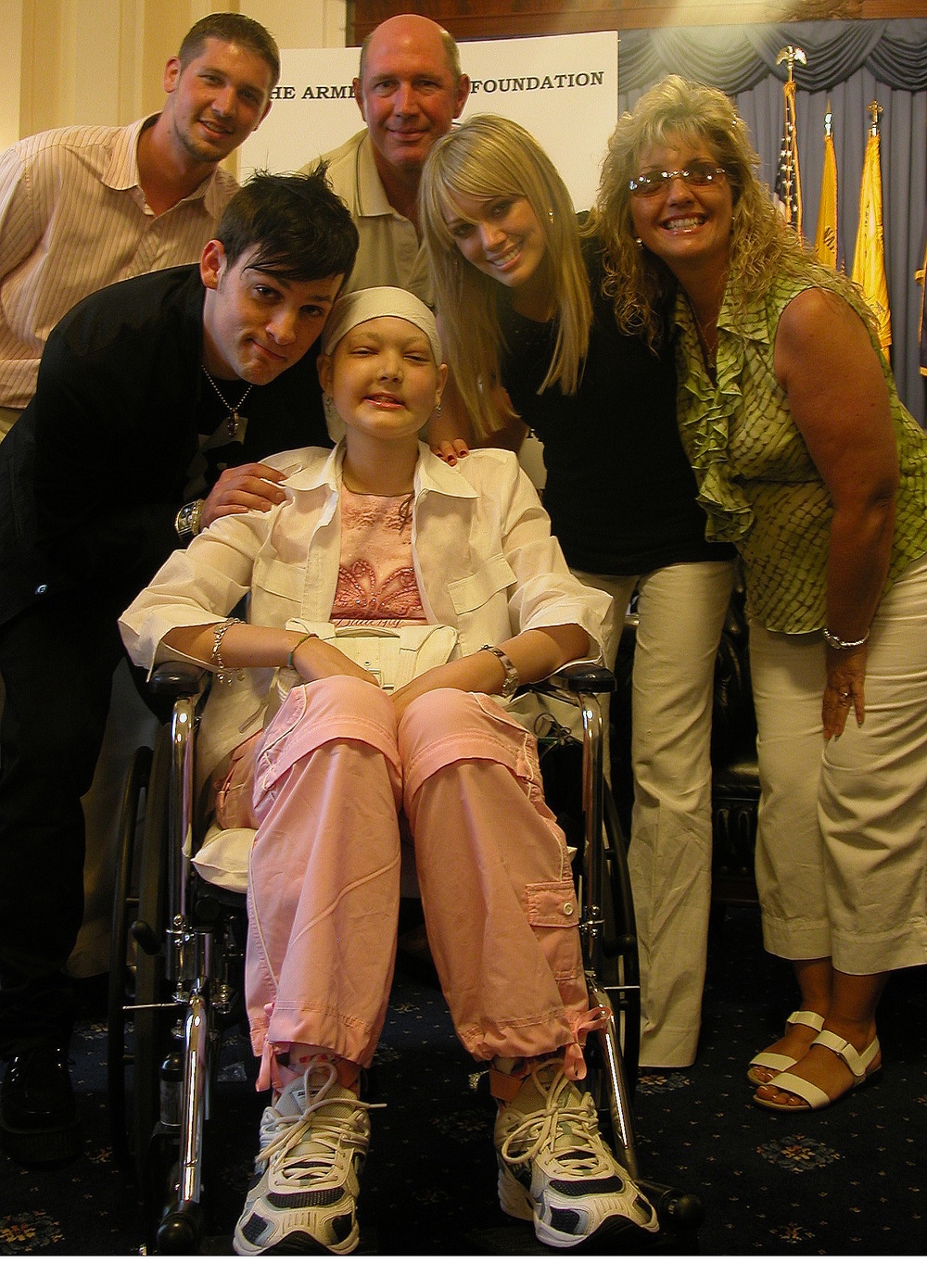 Weishoff Family Poses with Hilary Duff and Benji Madden