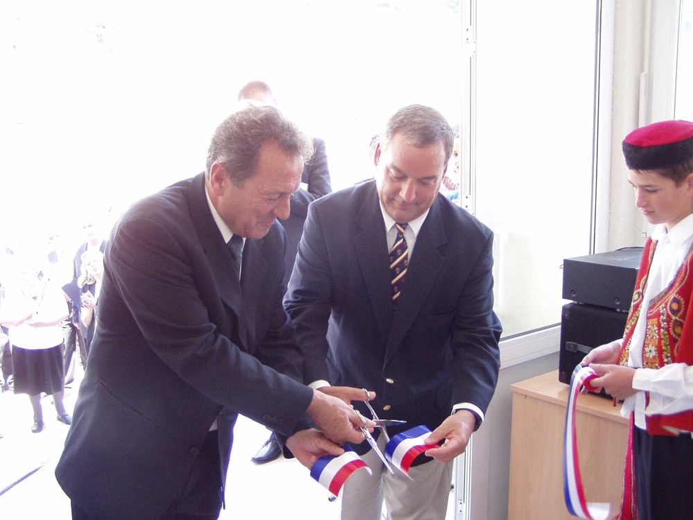 U.S. and Croatian Officials Open New Sports Hall in Croatia
