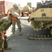 Army Mechanics Repair Bradley Fighting Vehicle in Iraq