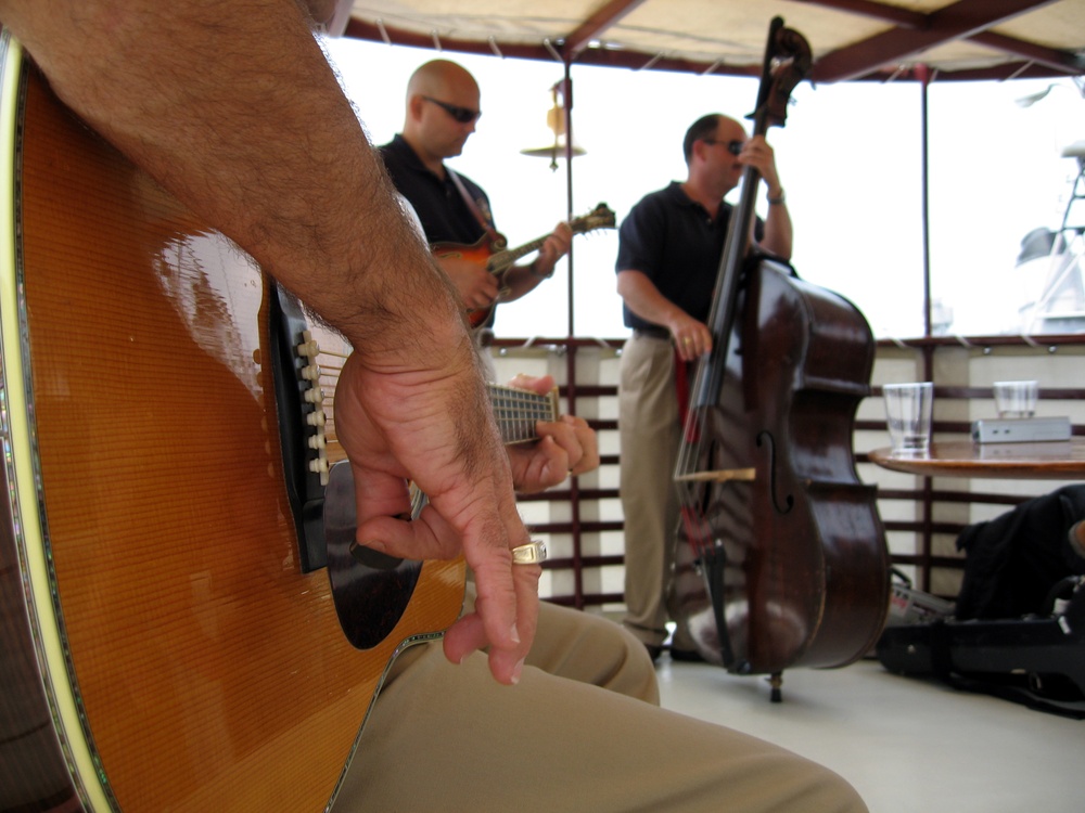Navy Band Performs for Wounded Troops on Presidential Yacht