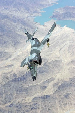 French Navy Super Etendard Flies Over Afghanistan in Operation Enduring Freedom