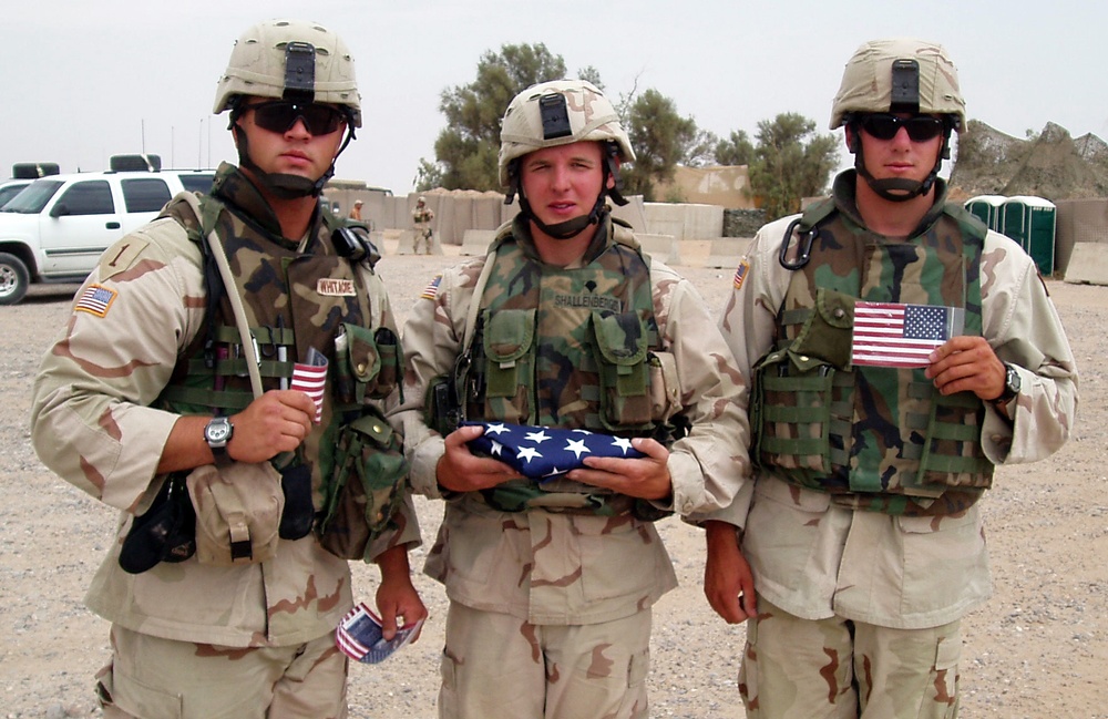 4th Infantry Division Soldiers Receive Prayer Flag Kits in Iraq