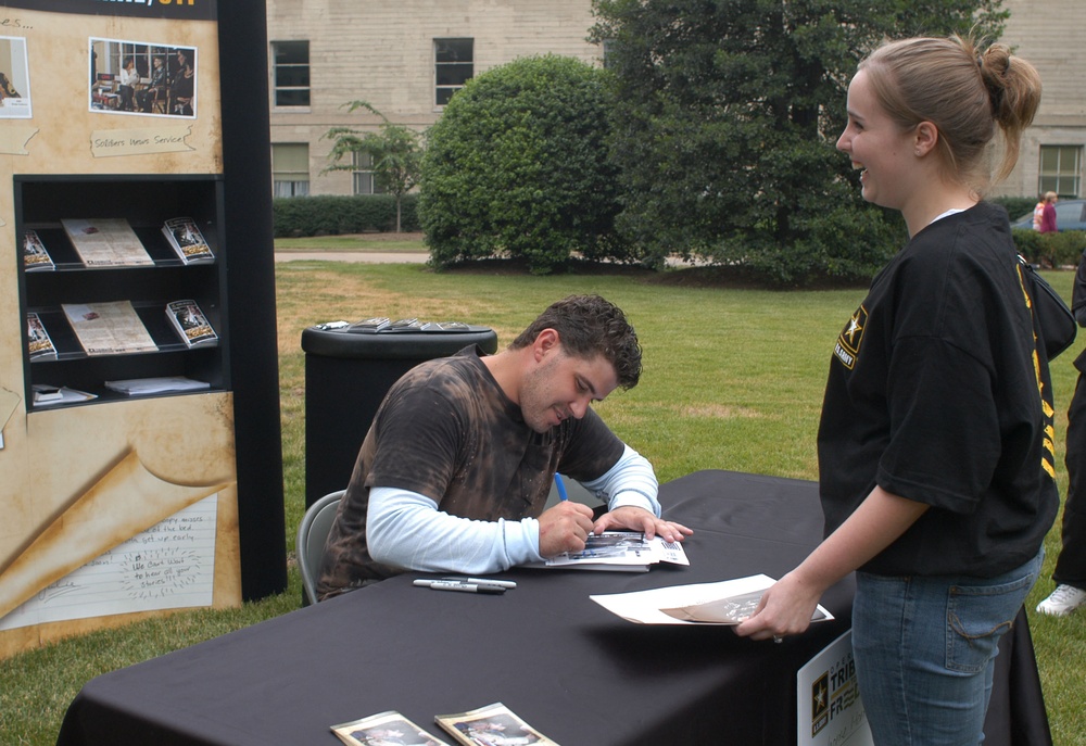 Country Music Star Gracin Celebrates Army's Birthday with New Recruit