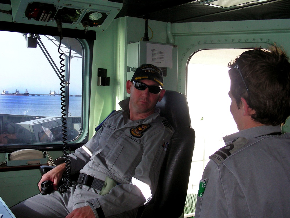 Royal Australian Navy Commander Oversees Exclusion Zone Patrol in Persian Gulf
