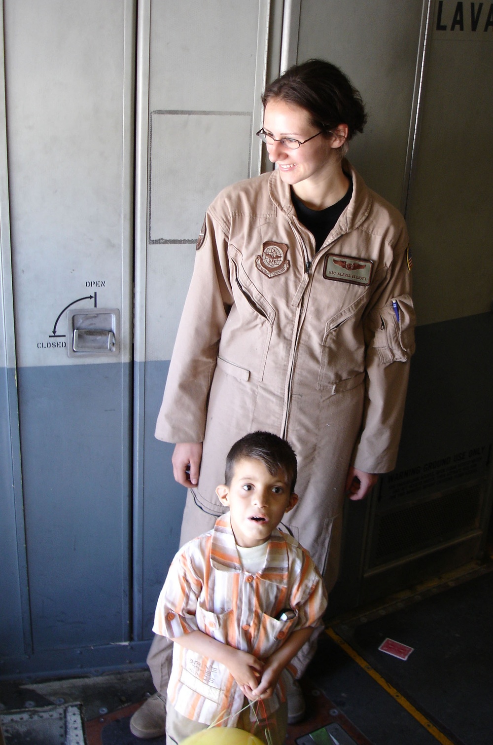 Airman Greets Young Iraqi Patient Returning Home After Operation Smile Surgery