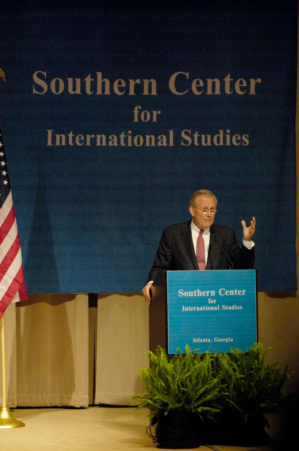 Rumsfeld Meets with Business, Political Leaders in Atlanta