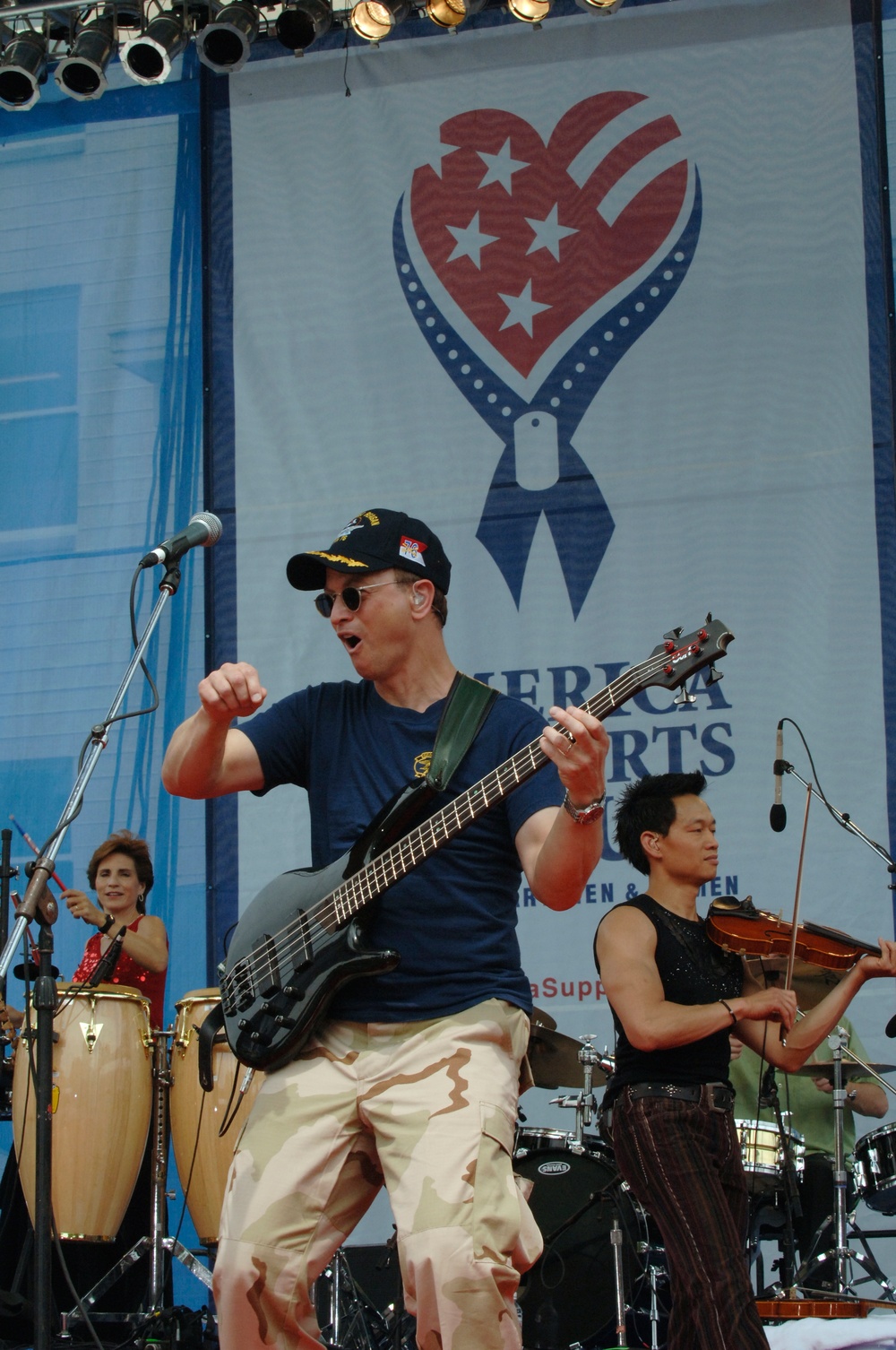 Gary Sinise and Lt. Dan Band Perform at Pentagon for Military Appreciation Month