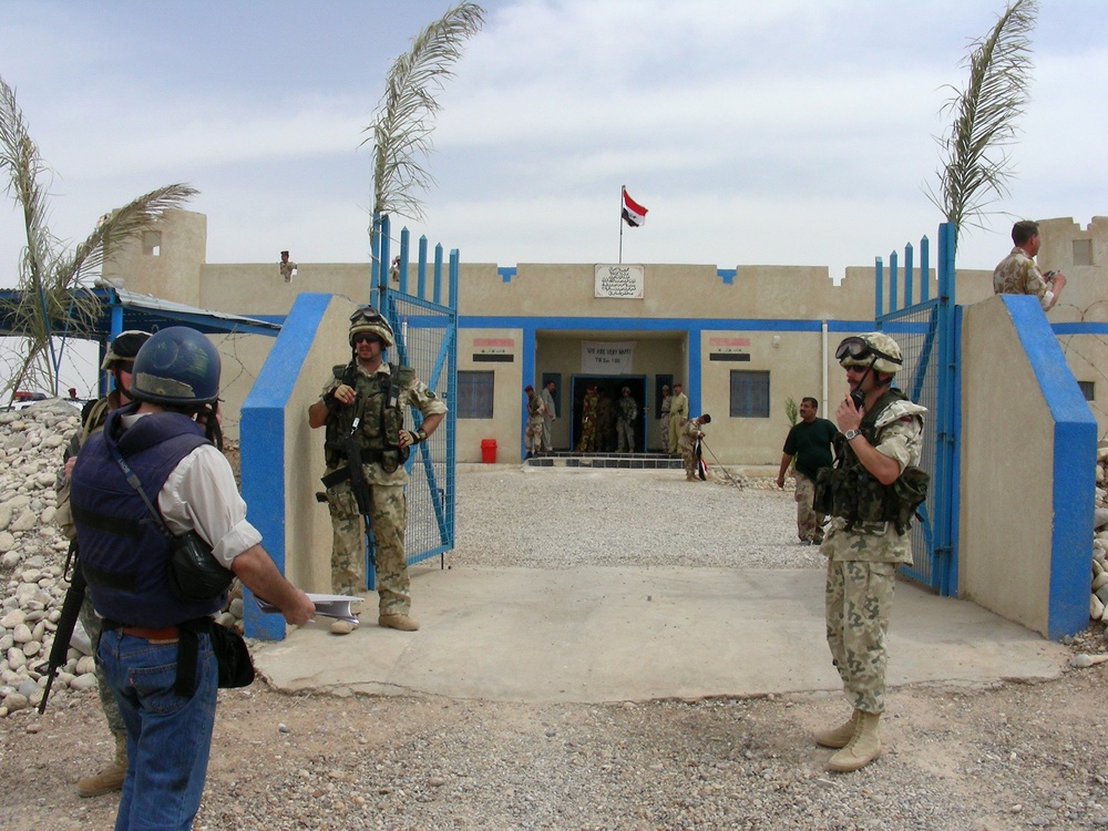 Multinational Troops Guard Iran-Iraq Border at Fort Tarik