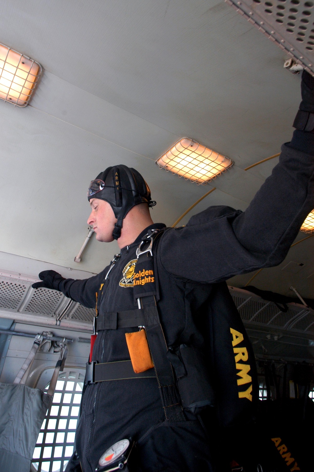 Army's Golden Knights Parachute Team Performs at Air and Sea Show
