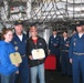 Siblings Honored Aboard Navy Ship for Supporting Troops