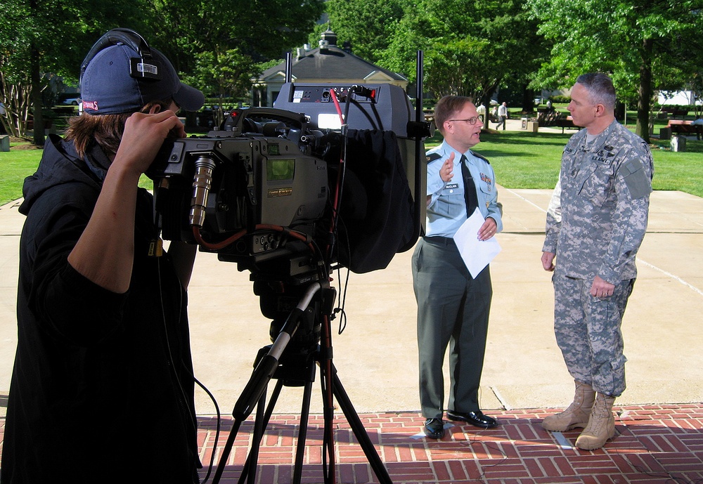 Pentagon Channel Marks Two-Year Anniversary with Interview at Center Courtyard