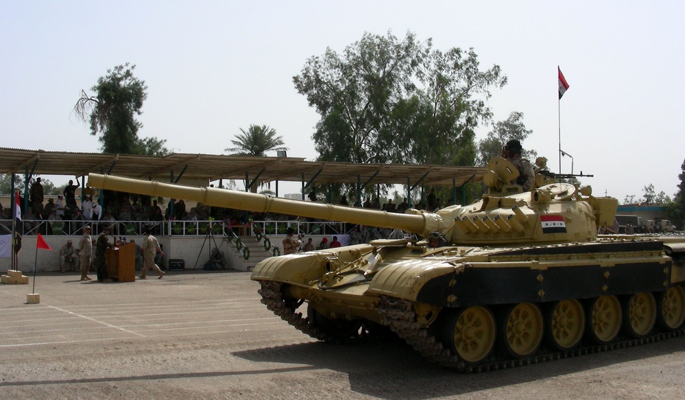 Iraqi T-72 Tank Showcased at Camp Taji Ceremony