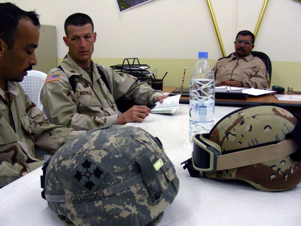 Iraqi and U.S. Military Leaders Meet with Local Sheikh Near Taji