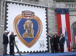 VA, USPS Unveil New Purple Heart Stamp at Arlington National Cemetery