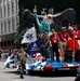 Servicemembers March with American Legion Float in Indy 500 Parade