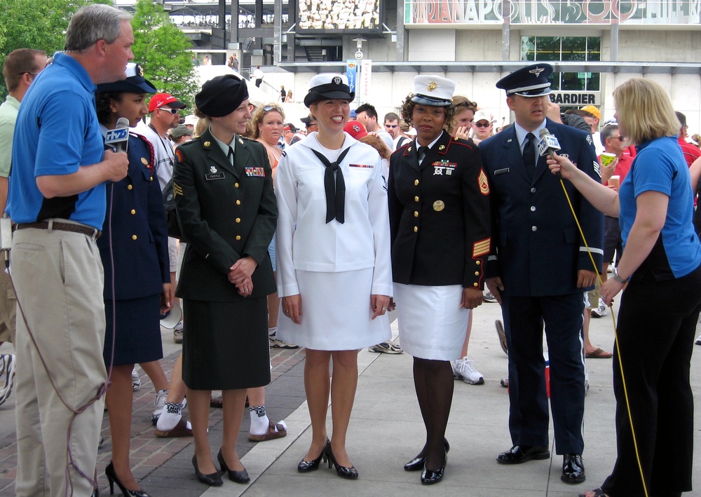 Military Service Members Discuss Indianapolis 500 Ahead of 90th Running