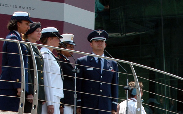 Military Members Perform National Anthem at Indianapolis 500