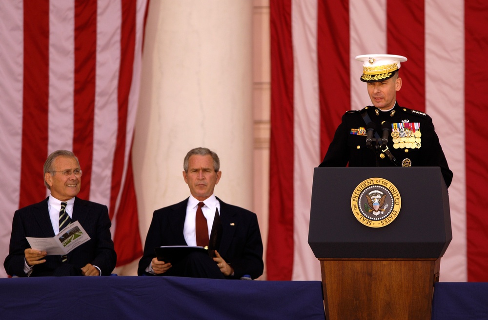 Bush, Rumsfeld, Pace Lead Memorial Day Ceremony at Arlington