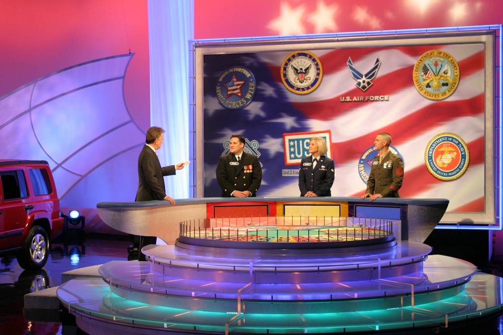 Pat Sajak Hosts 'Wheel of Fortune' Armed Forces Week