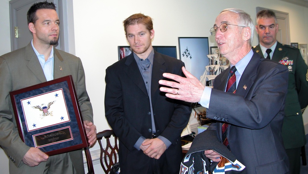 Deputy Defense Secretary Honors Washington Capitals for Supporting U.S. Troops